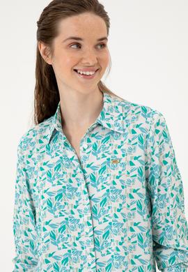 Kadın Mint Uzun Kollu Gömlek - 50299289007