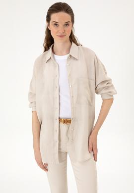 Kadın Taş Uzun Kollu Gömlek - 50299794040