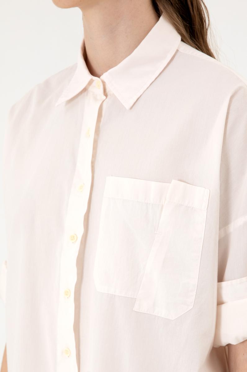 Kadın Krem Uzun Kollu Gömlek