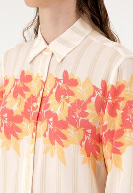 Kadın Turuncu Uzun Kollu Gömlek - 50311136007