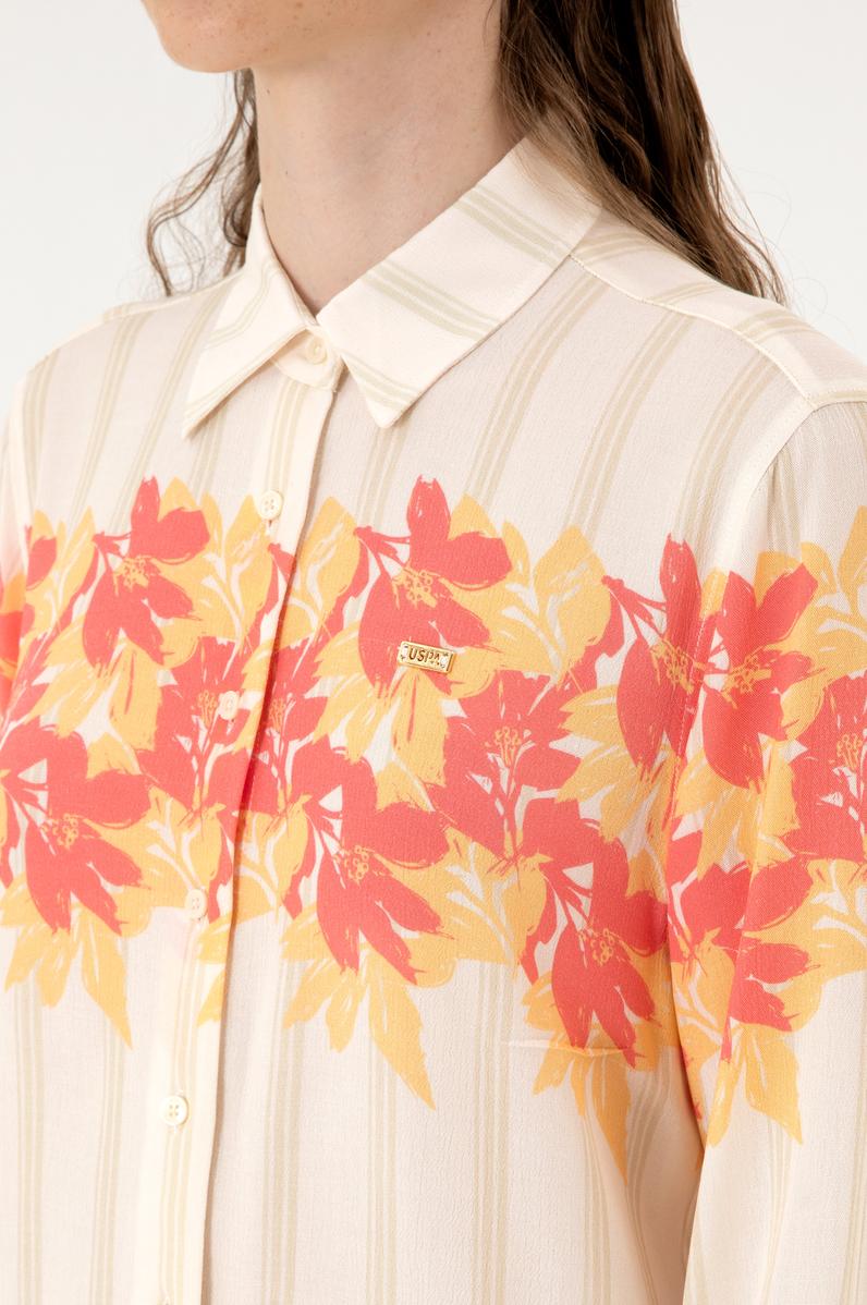 Kadın Turuncu Uzun Kollu Gömlek