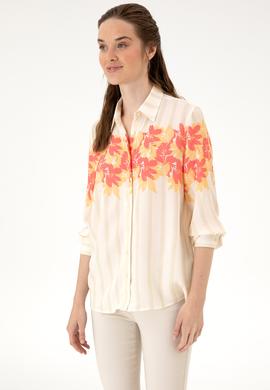 Kadın Turuncu Uzun Kollu Gömlek - 50311136007