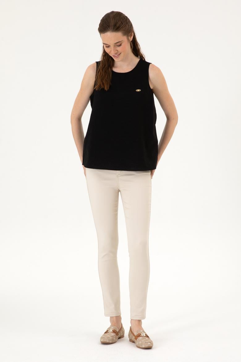 Kadın Siyah Kısa Kollu Gömlek - 50306458011