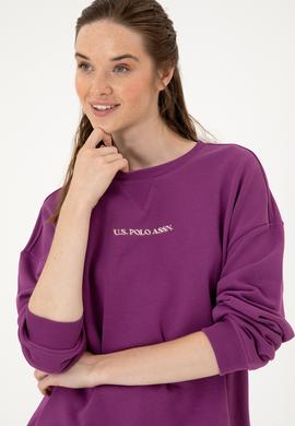 Kadın Menekşe Bisiklet Yaka Sweathırt - 50313562024