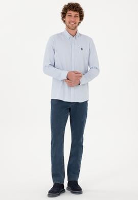 Erkek Açık Mavi Uzun Kollu Gömlek - 50316639025