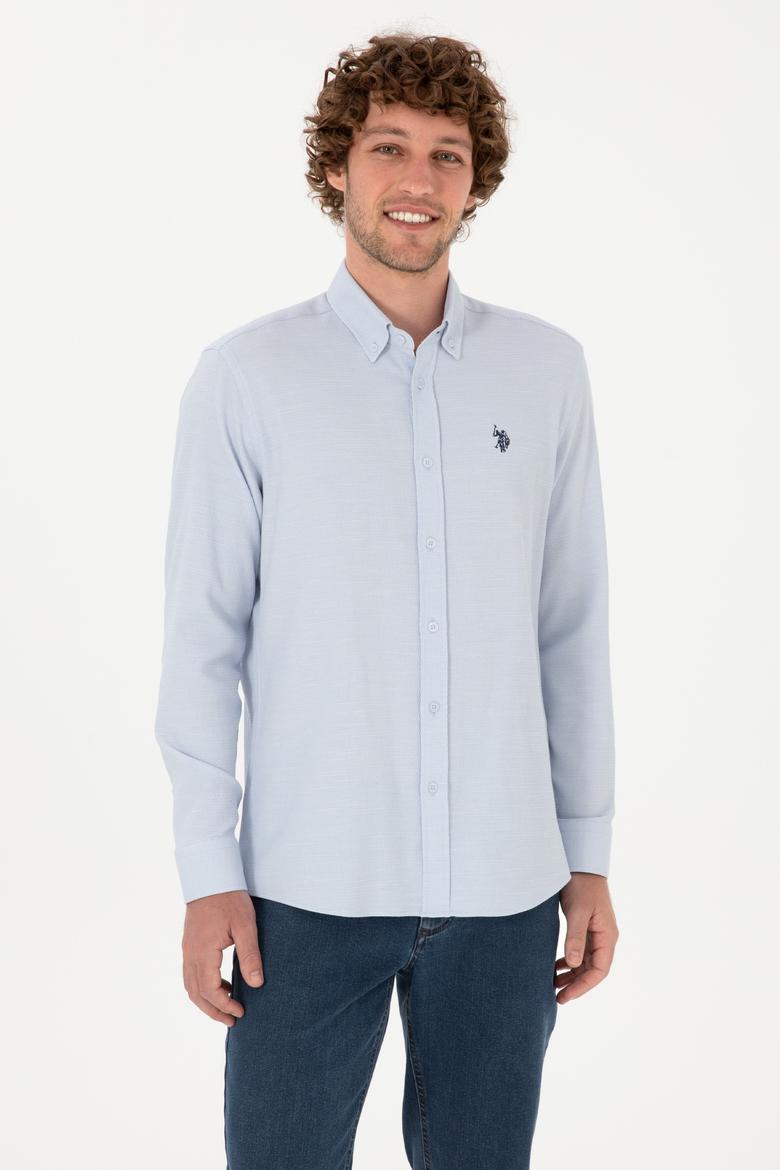 Erkek Açık Mavi Uzun Kollu Gömlek - 50316639025