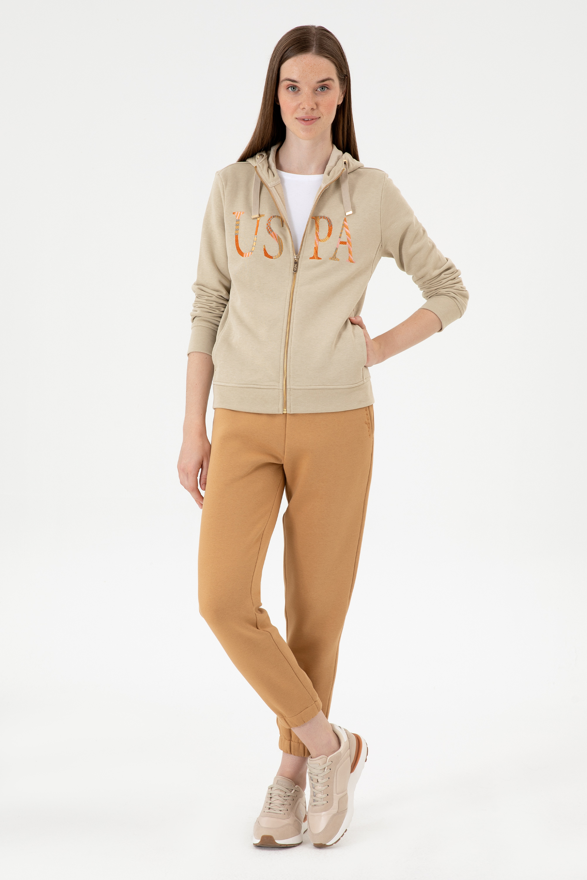 سویشرت هودی رگولار هودی زنانه یو اس پولو | U.S. Polo Assn. - تصویر 4