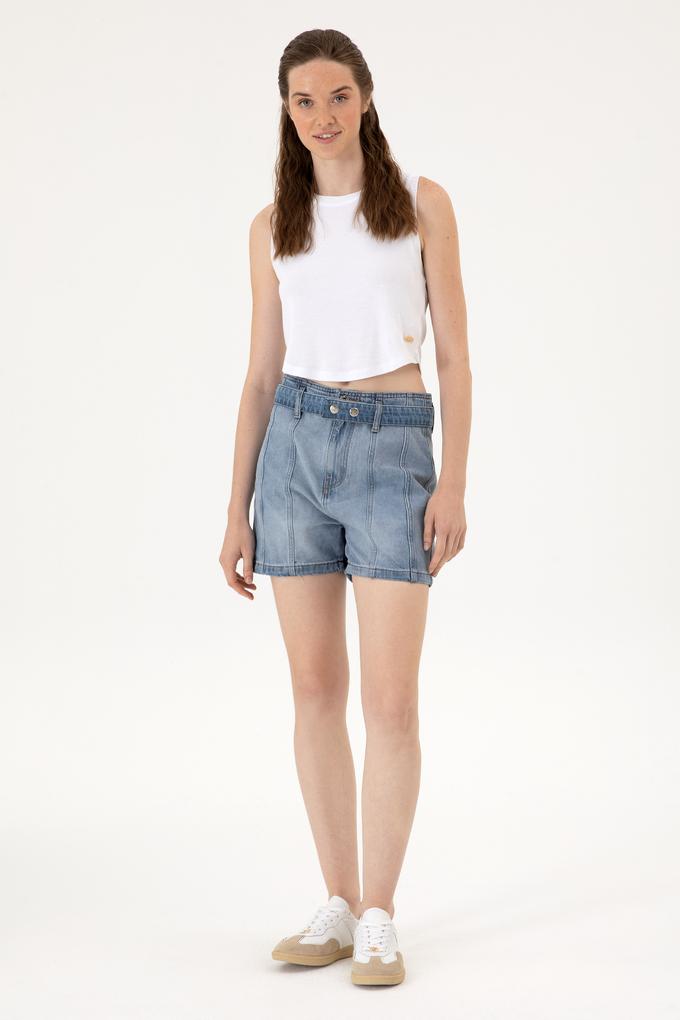 Kadın Açık Mavi Jean Şort