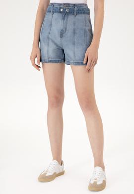 Kadın Açık Mavi Jean Şort - 50304336002
