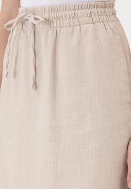 Kadın Bej Dokuma Etek - 50300679077