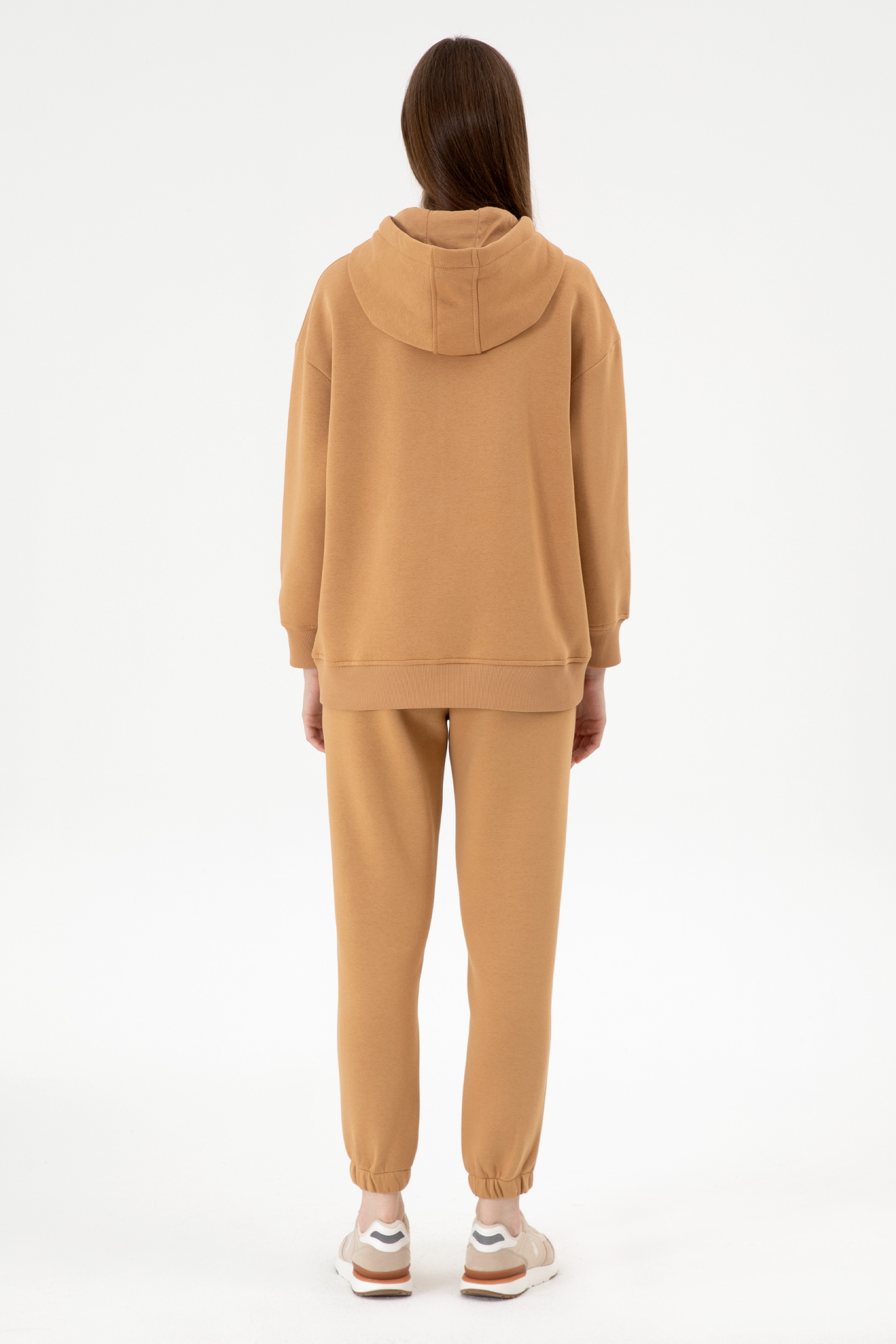 Kadın Camel Şardonlu Jogger Eşofman Altı - Image 4