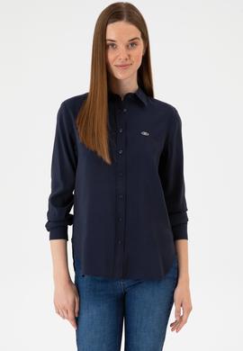 Kadın Lacivert Uzun Kollu Gömlek - 50271862036