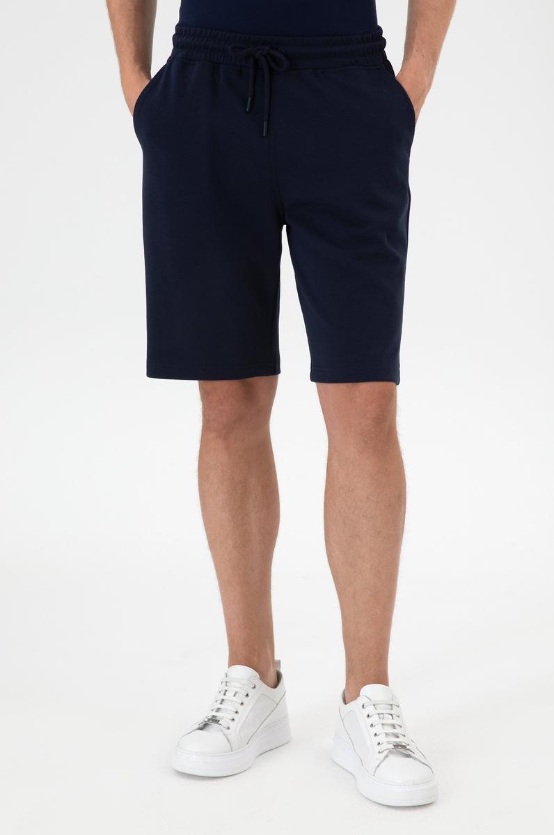 Erkek Lacivert Örme Şort