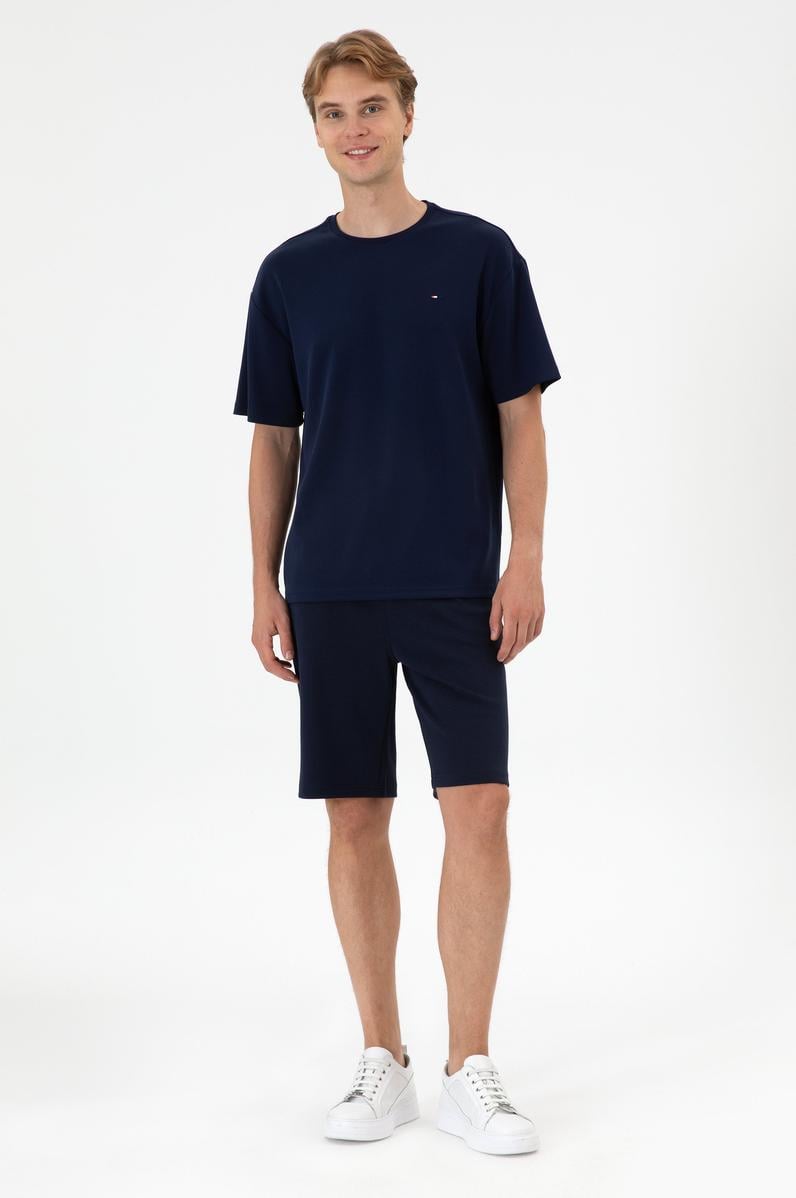 Erkek Lacivert Örme Şort