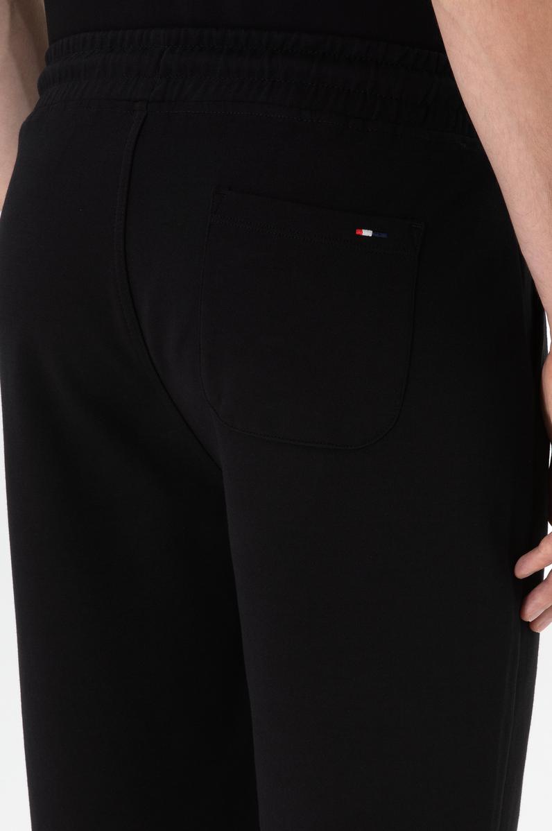 Erkek Siyah Örme Şort