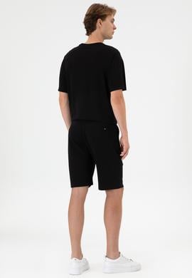 Erkek Siyah Örme Şort - 50307310017