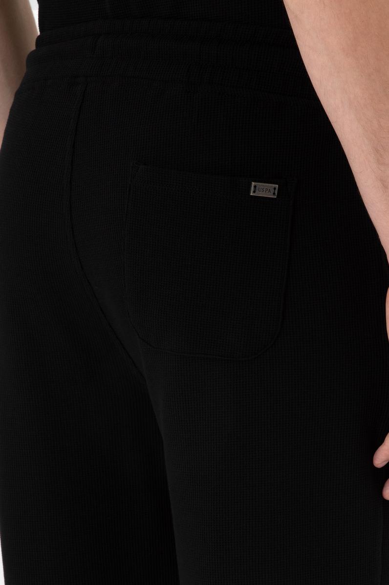 Erkek Siyah Örme Şort