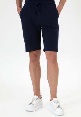 Erkek Lacivert Örme Şort - 50306964006