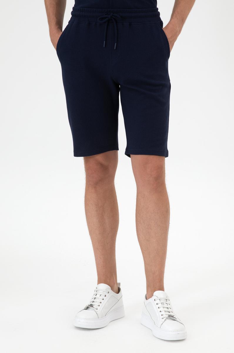 Erkek Lacivert Örme Şort