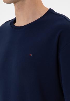 Erkek Comfort Fit Bisiklet Yaka Lacivert Tişört - 50307322007