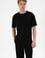 Erkek Comfort Fit Bisiklet Yaka Siyah Tişört
