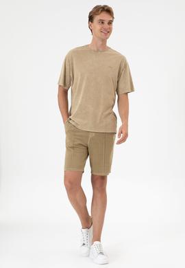 Erkek Haki Örme Şort - 50306976026