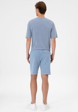 Erkek Mavi Örme Şort - 50306976017