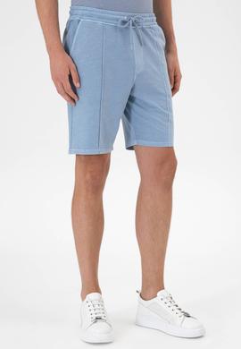 Erkek Mavi Örme Şort - 50306976017