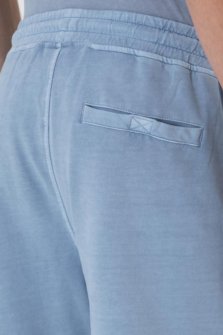 Erkek Mavi Örme Şort - 50306976017