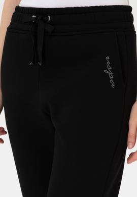 Kadın Siyah Şardonlu Jogger Eşofman Altı - 50313581005