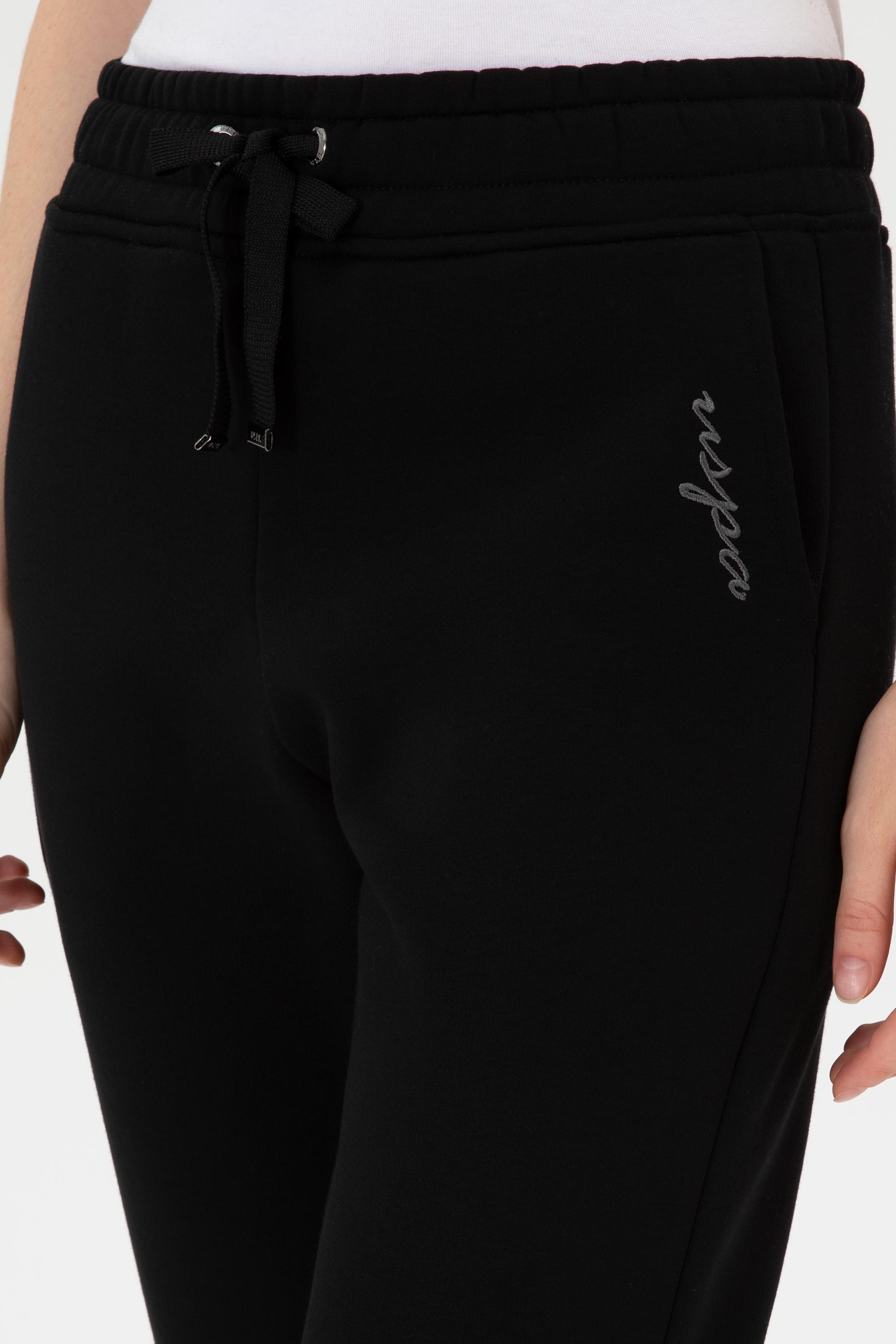 Kadın Siyah Şardonlu Jogger Eşofman Altı