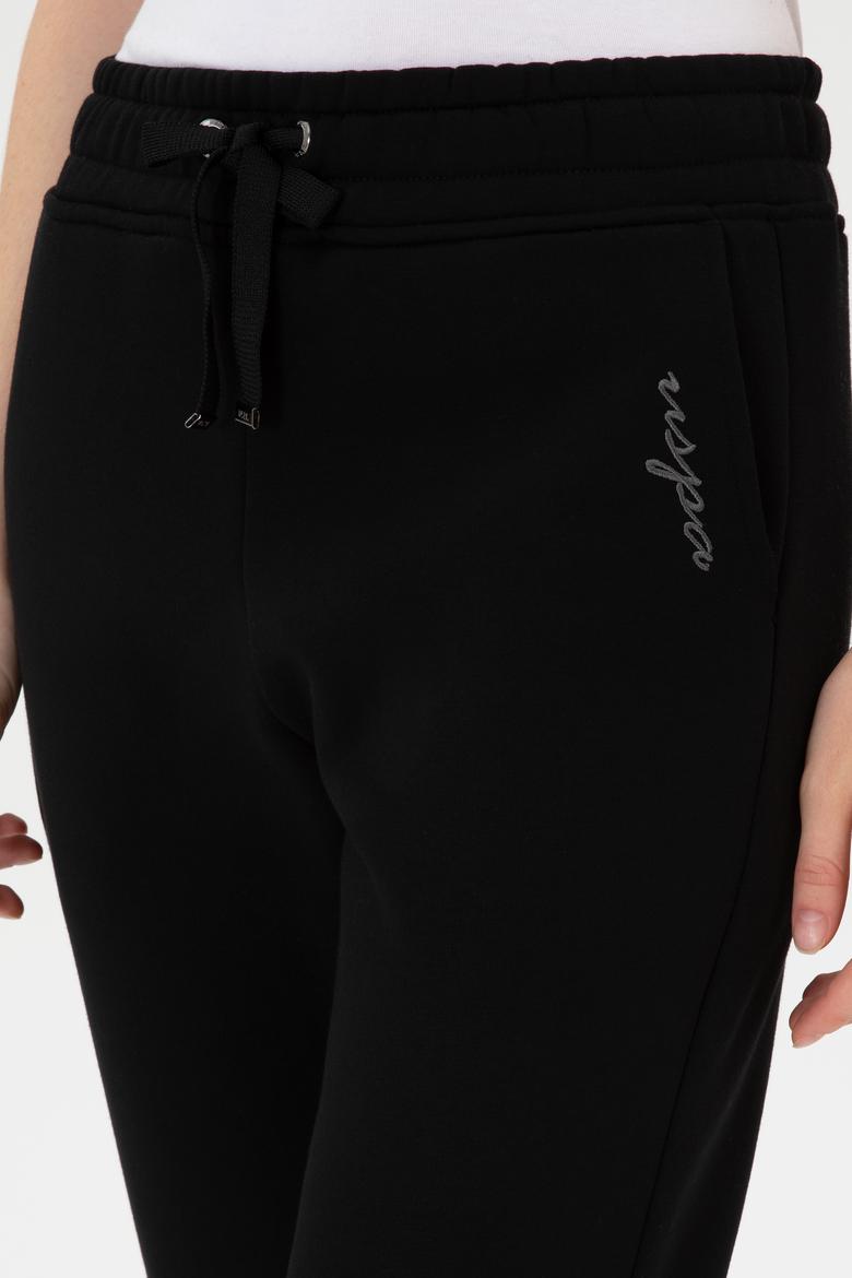 Kadın Siyah Şardonlu Jogger Eşofman Altı - 50313581005