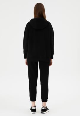 Kadın Siyah Şardonlu Jogger Eşofman Altı - 50313581005