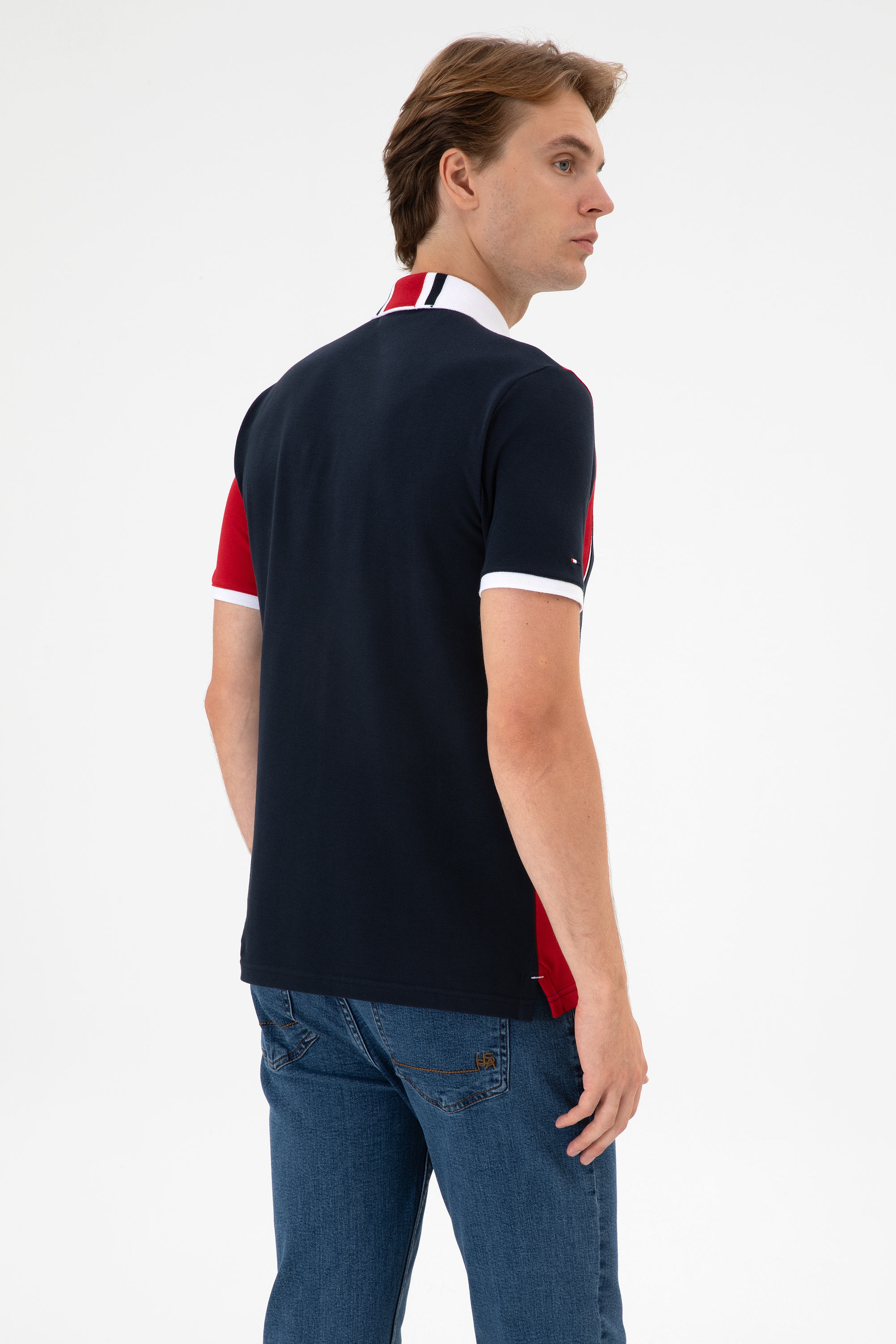 Erkek Regular Fit Polo Yaka Lacivert Tişört