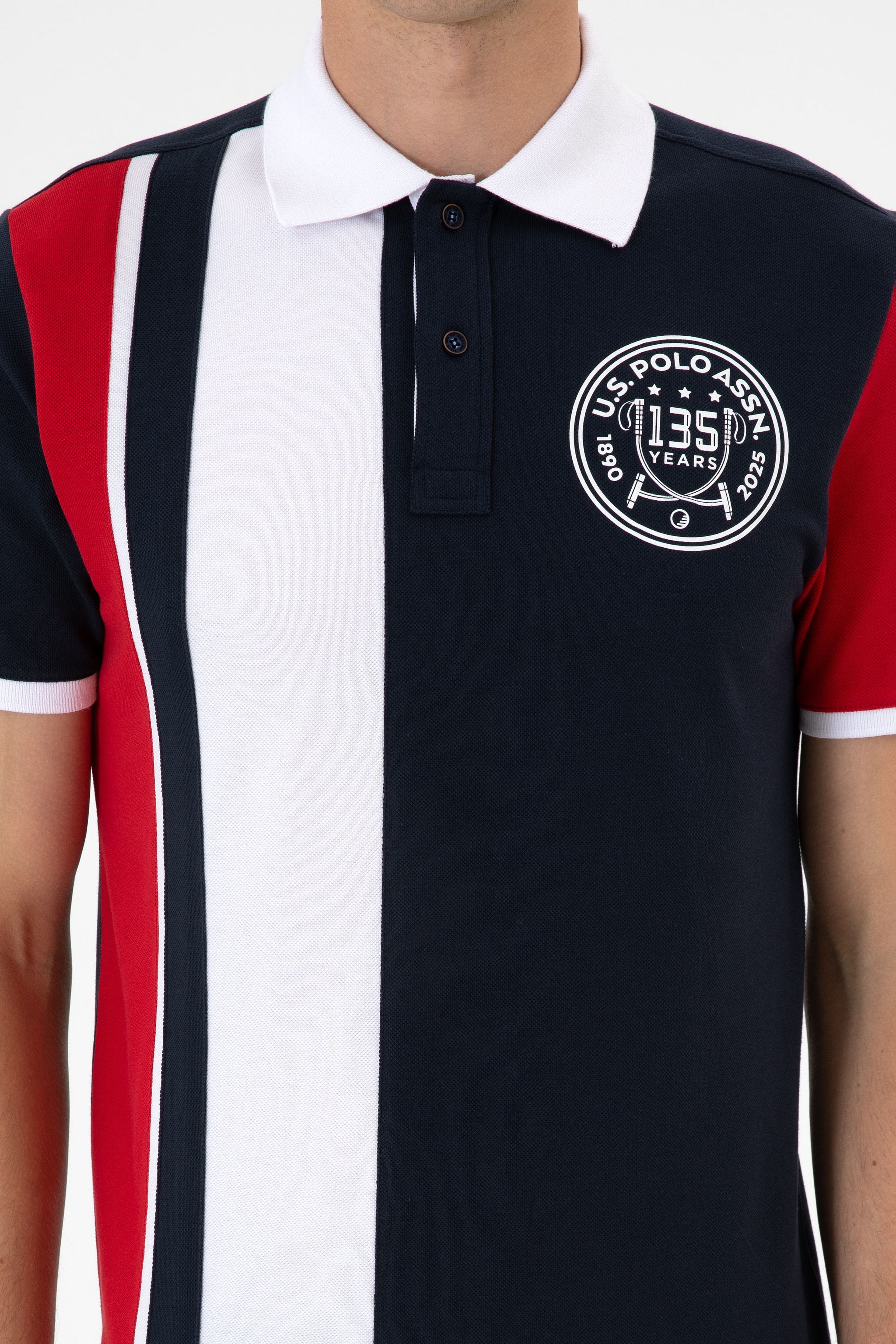 Erkek Regular Fit Polo Yaka Lacivert Tişört - Image 6