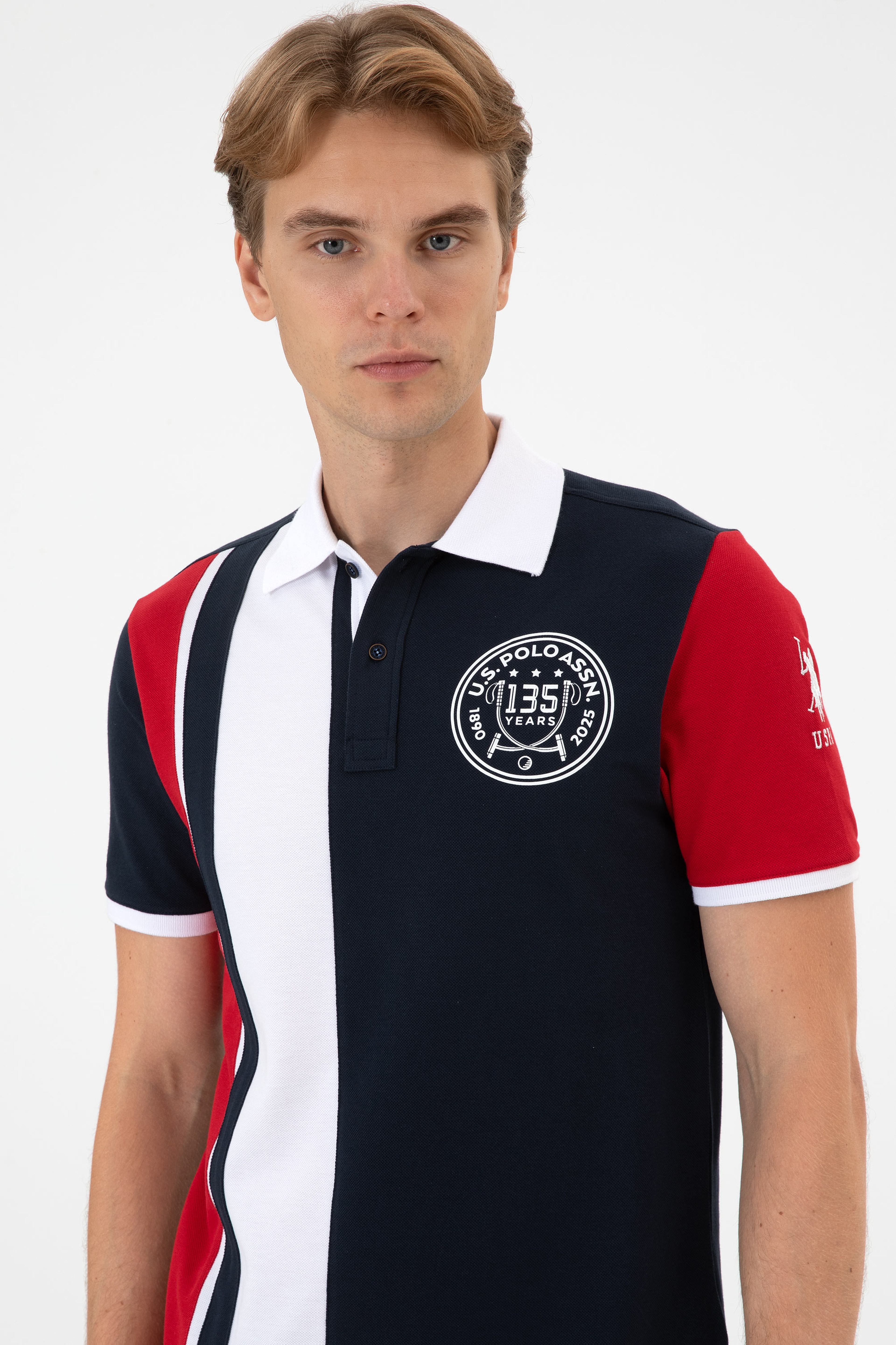 Erkek Regular Fit Polo Yaka Lacivert Tişört