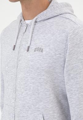 Erkek Regular Fit Açık Gri Şardonlu Örme Hırka - 50313755121