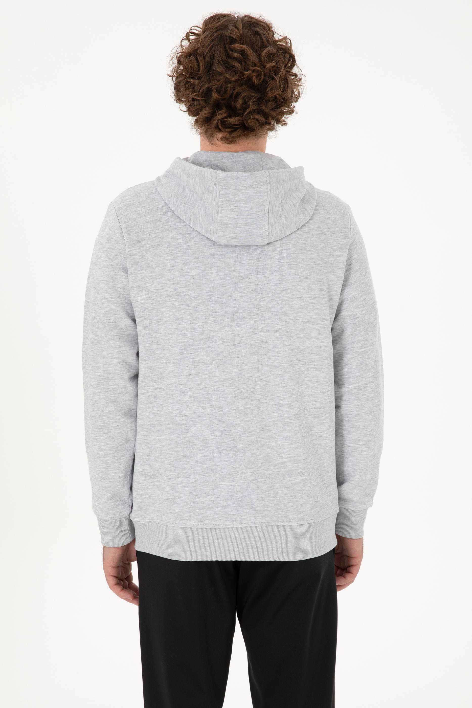 Erkek Regular Fit Açık Gri Örme Hırka