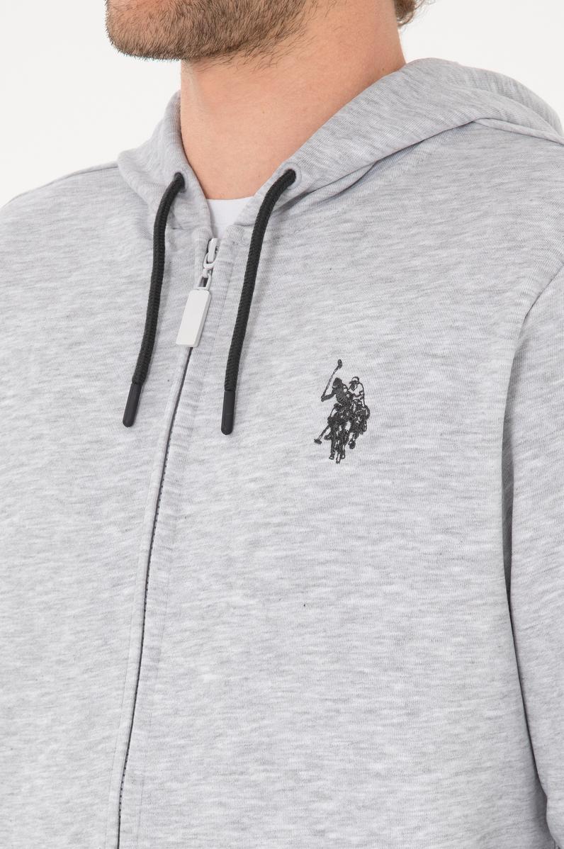 Erkek Regular Fit Açık Gri Örme Hırka