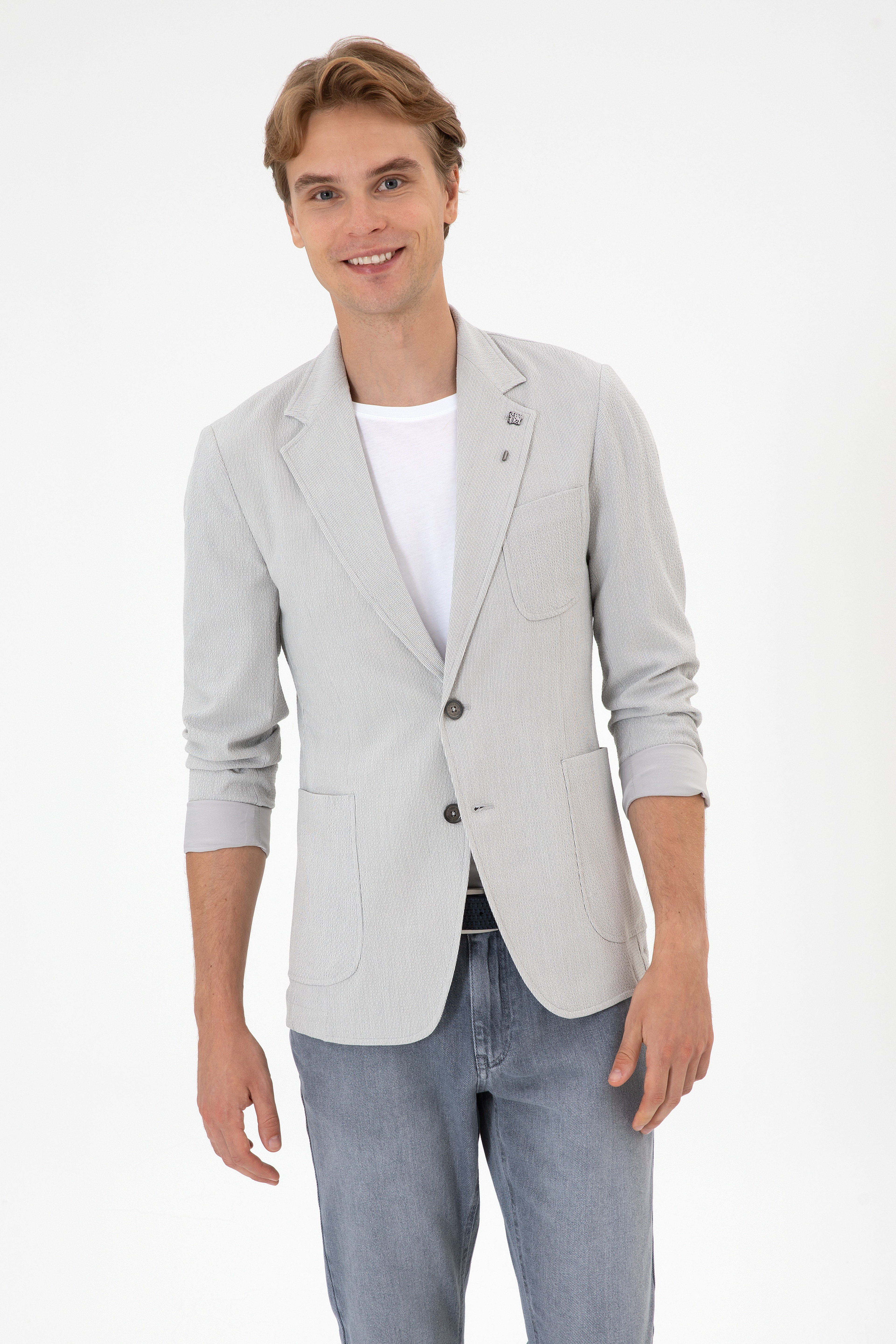 Erkek Gri Ceket - Image 3