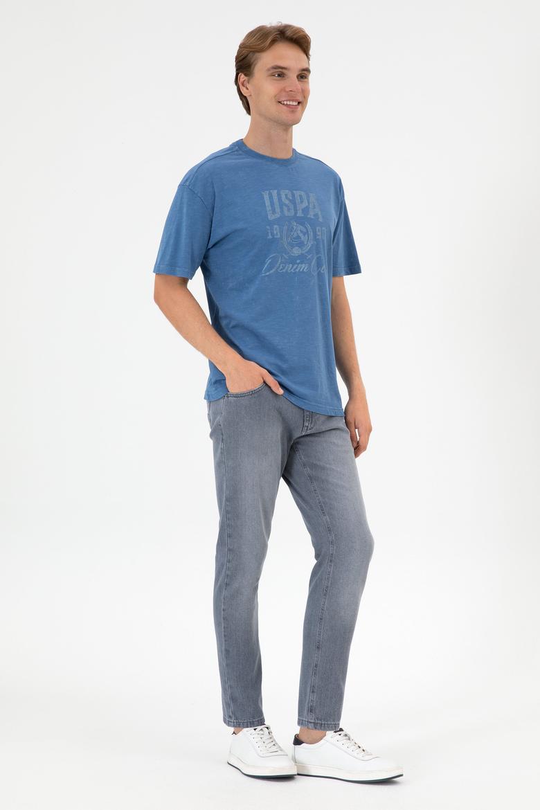 Erkek İndigo Tişört - 50300228028