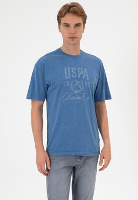 Erkek İndigo Tişört - 50300228028