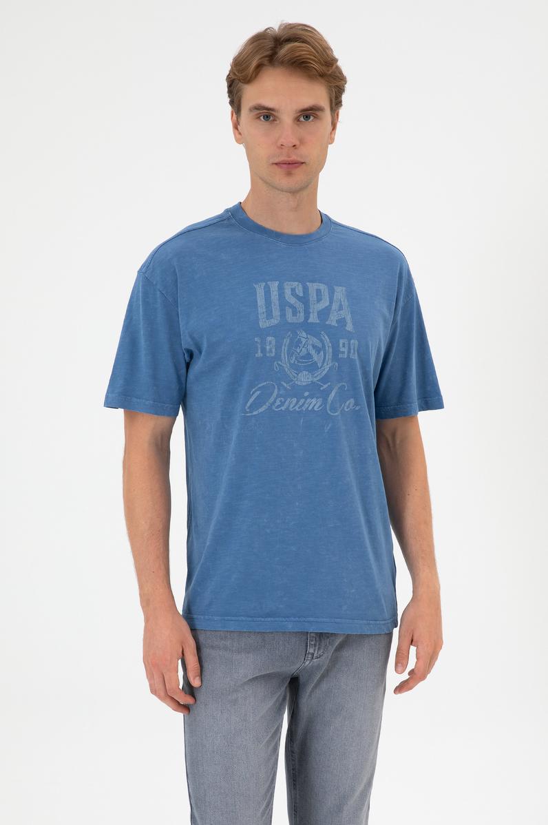 Erkek İndigo Tişört