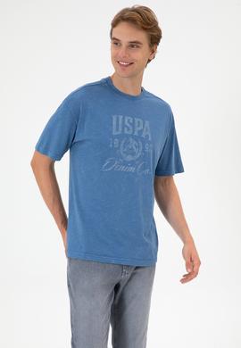 Erkek İndigo Tişört - 50300228028