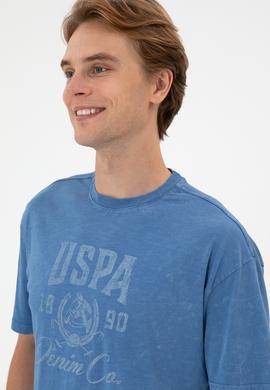 Erkek İndigo Tişört - 50300228028