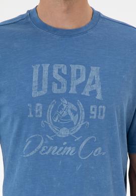 Erkek İndigo Tişört - 50300228028