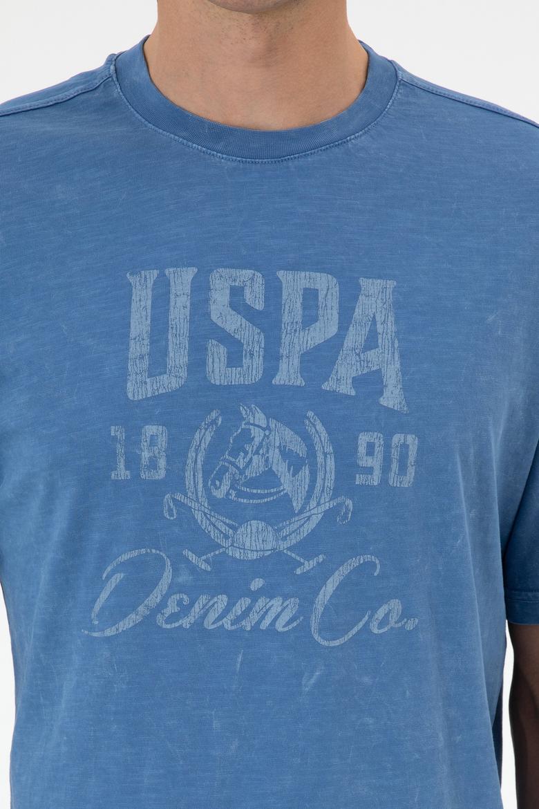 Erkek İndigo Tişört - 50300228028