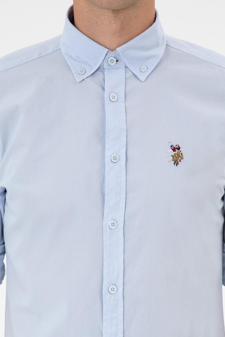 Erkek Açık Mavi Uzun Kollu Gömlek - 50300223014