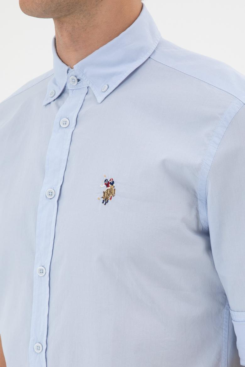 Erkek Açık Mavi Uzun Kollu Gömlek - 50300223014