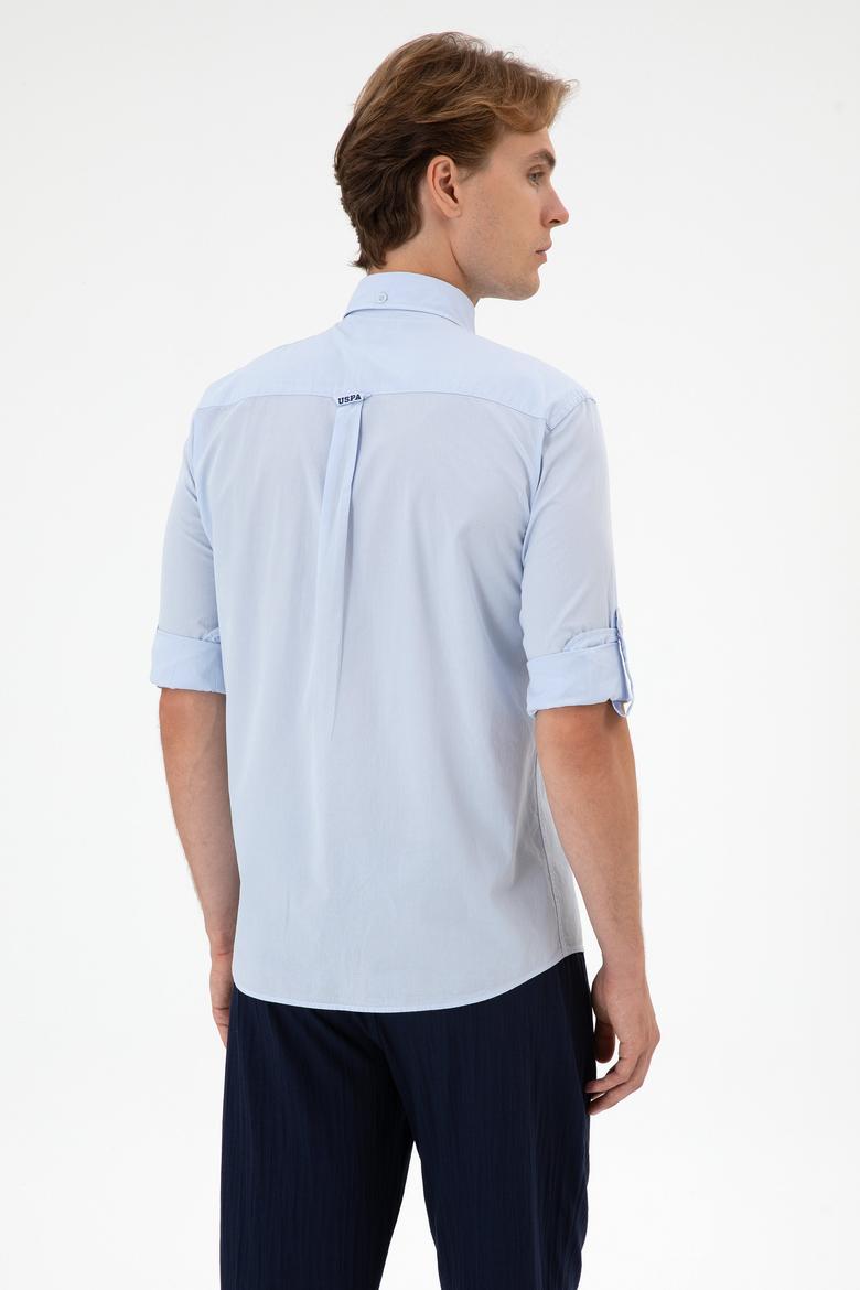 Erkek Açık Mavi Uzun Kollu Gömlek - 50300223014